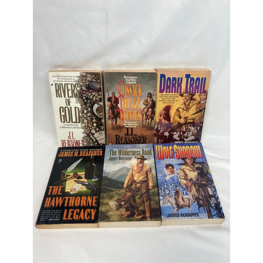 James Reasoner J.L. Reasoner Western Paperback Lot of 6 Historical Frontier